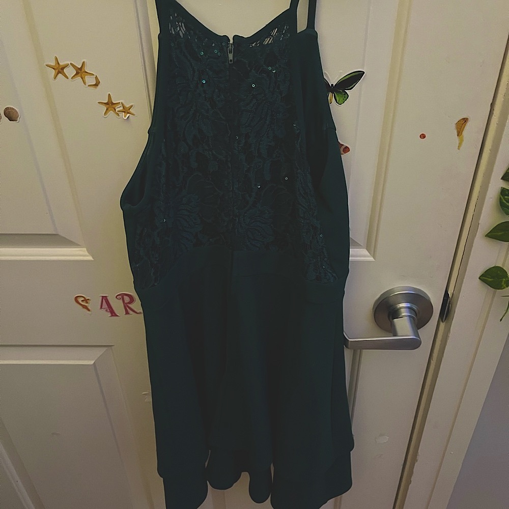 Three Pink Hearts Dress. Very comfortable worn once. Has beautiful back. Size M